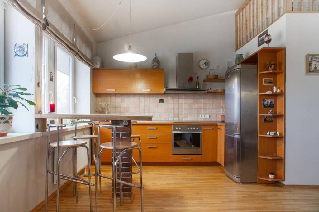 Penthouse Apartment With Great Panoramic City View Vilnius Exterior photo